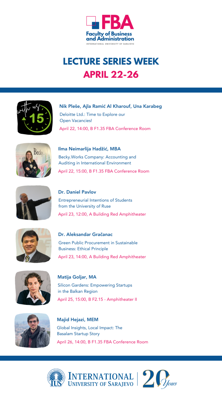 FBA Lecture Series Week - April 22-26