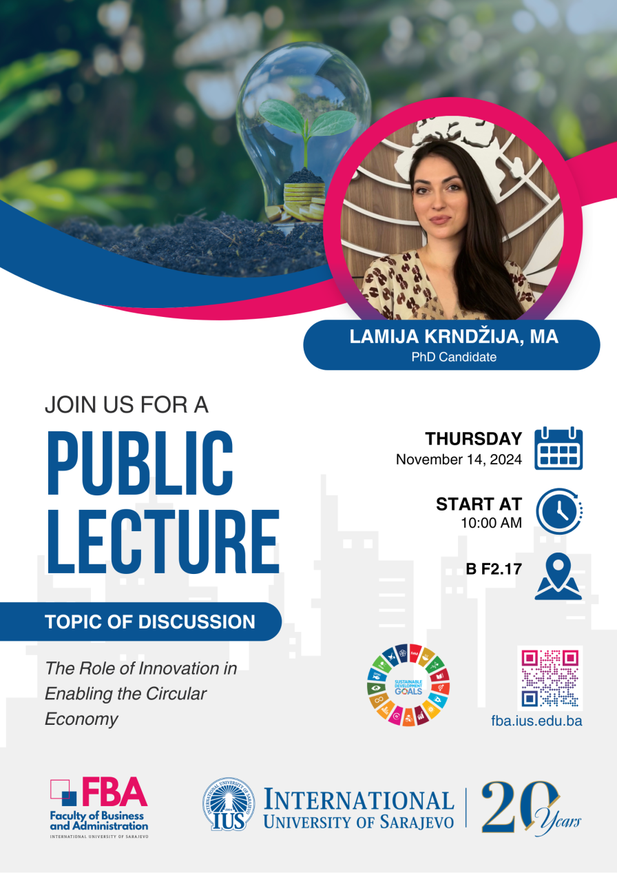 FBA Public Lecture: The Role of Innovation in Enabling Circular Economy