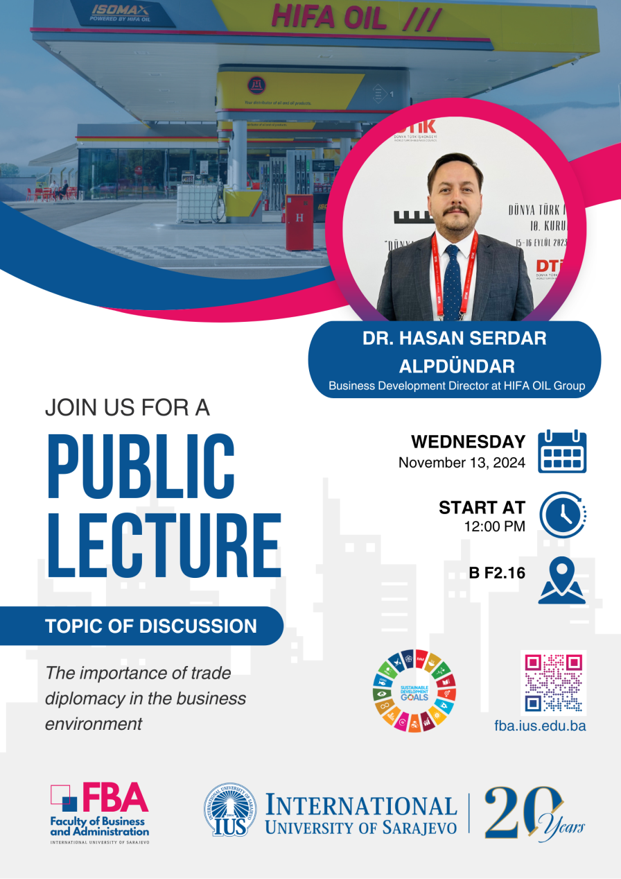 FBA Public Lecture: The Importance of Trade Diplomacy in the Business Environment