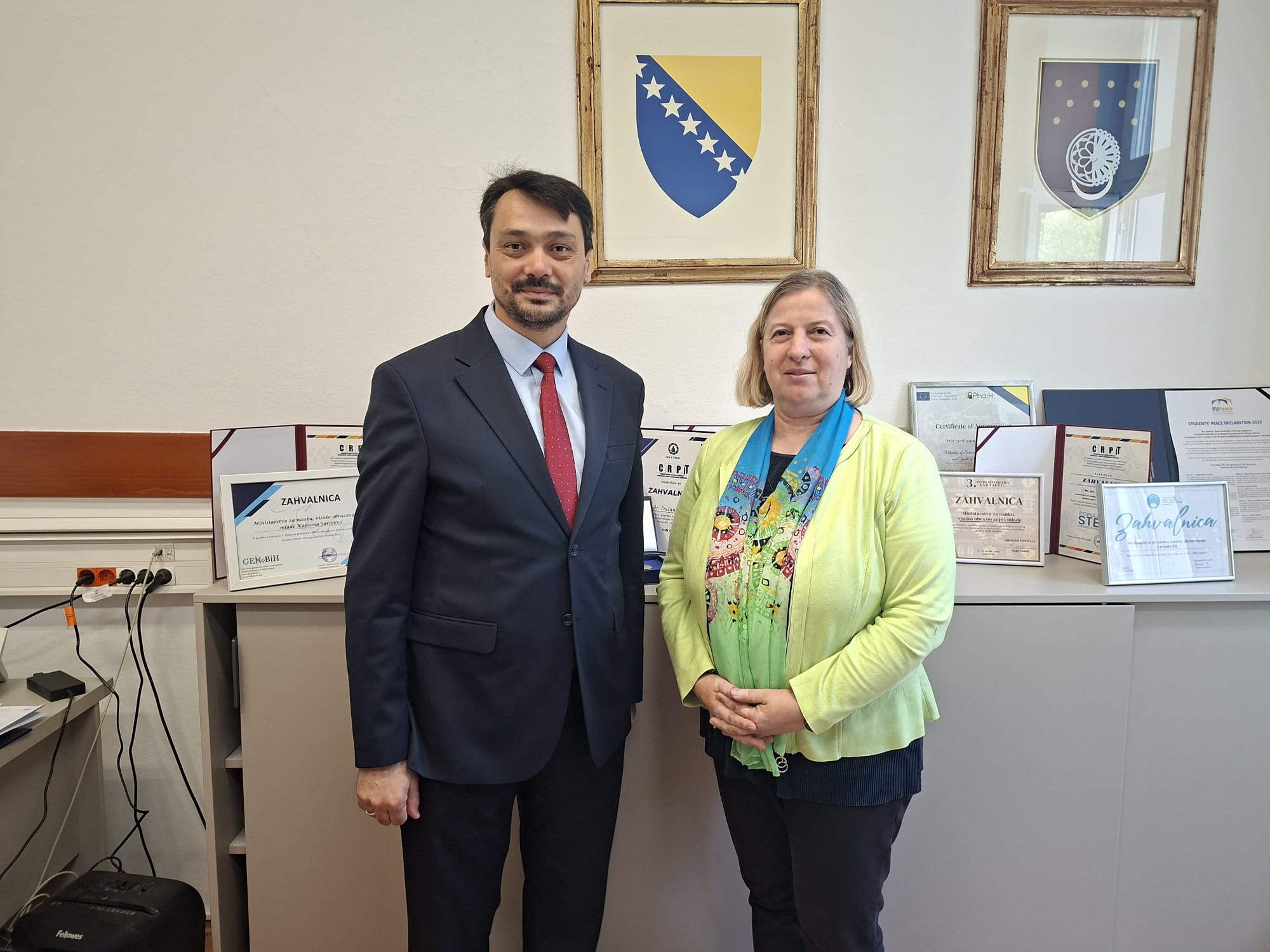 IUS Presents Major International Accreditation Milestones to Sarajevo Canton Ministry IUS Presents Major International Accreditation Milestones to Sarajevo Canton Ministry