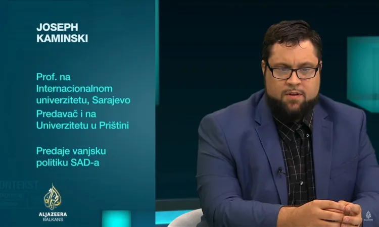 Assist. Prof. Dr. Joseph J. Kaminski on Al Jazeera Balkans’ “Kontekst”