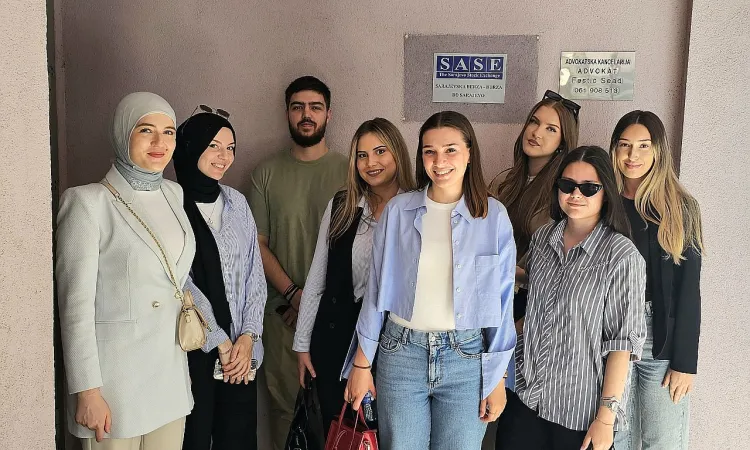 IUS FBA Students Gain Practical Insights During a Visit to the Sarajevo Stock Exchange