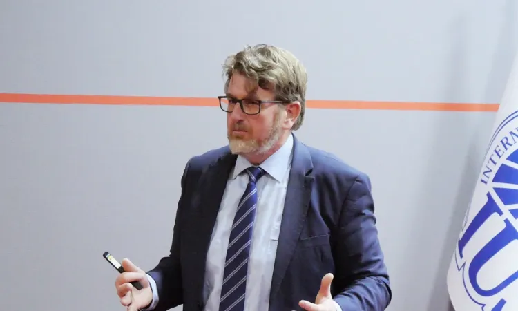 Mr. Nijaz Avdukić Delivers Lecture on Youth Retention Strategies at IUS