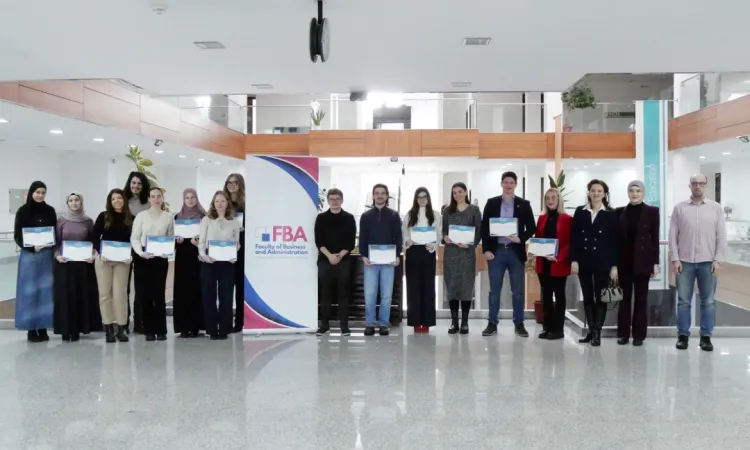 Certificate Ceremony for Dean’s List Students at FBA