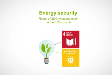 Energy security - the result of SDG implementation in the IUS curricula