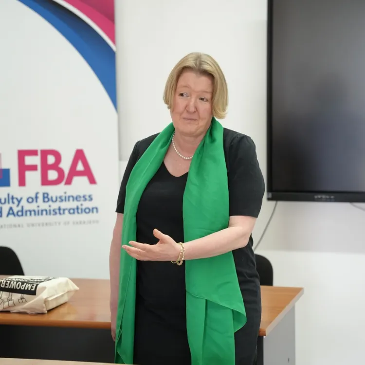 Czech Ambassador Jana K. Lolić Šindelková Visits IUS for Shuttle Diplomacy Talks